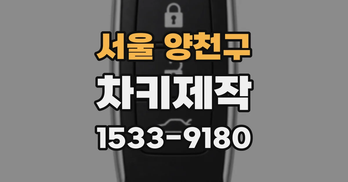 서울 양천구 차키제작