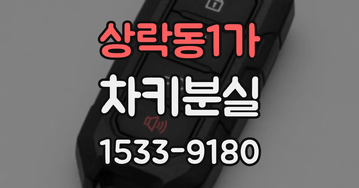 상락동1가 차키분실