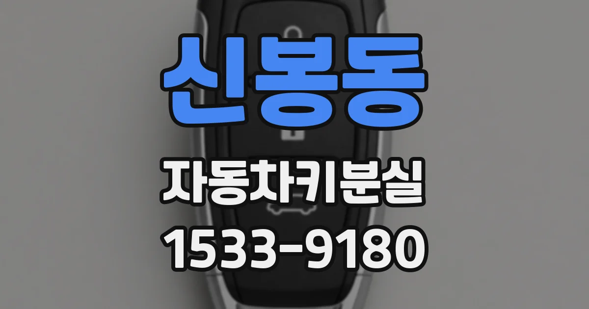 신봉동 자동차키분실