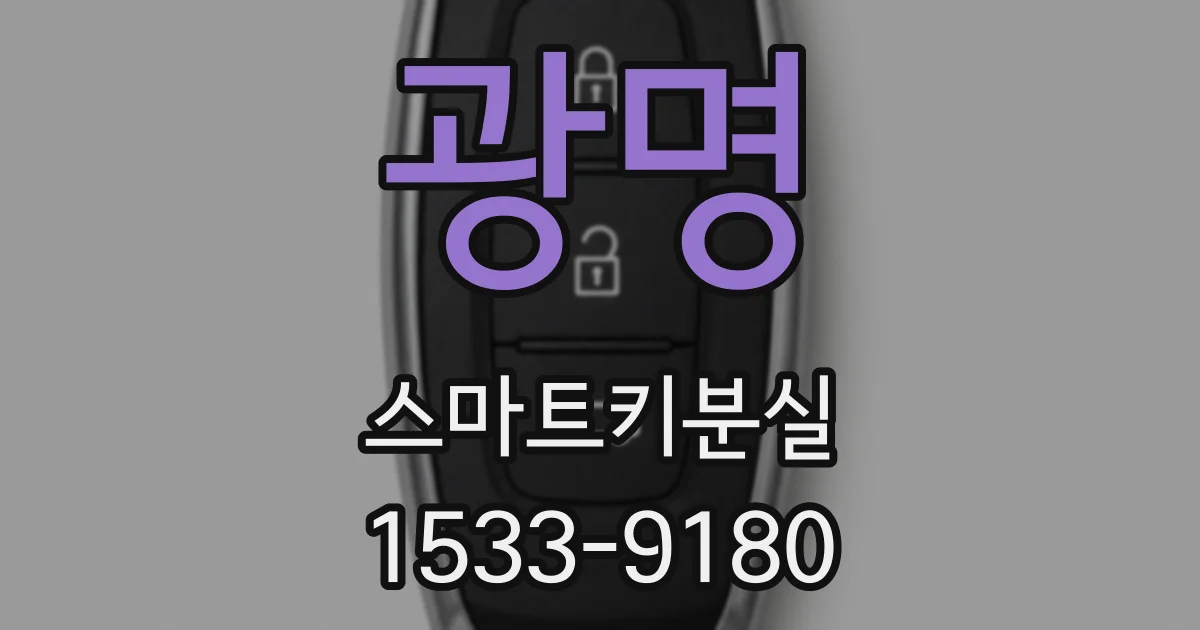 광명 스마트키분실