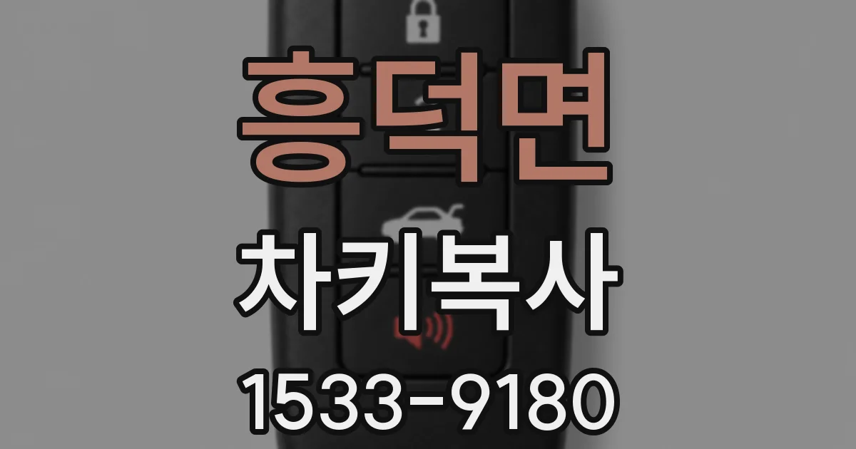 흥덕면 차키복사