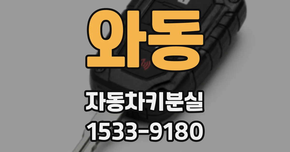 와동 자동차키분실