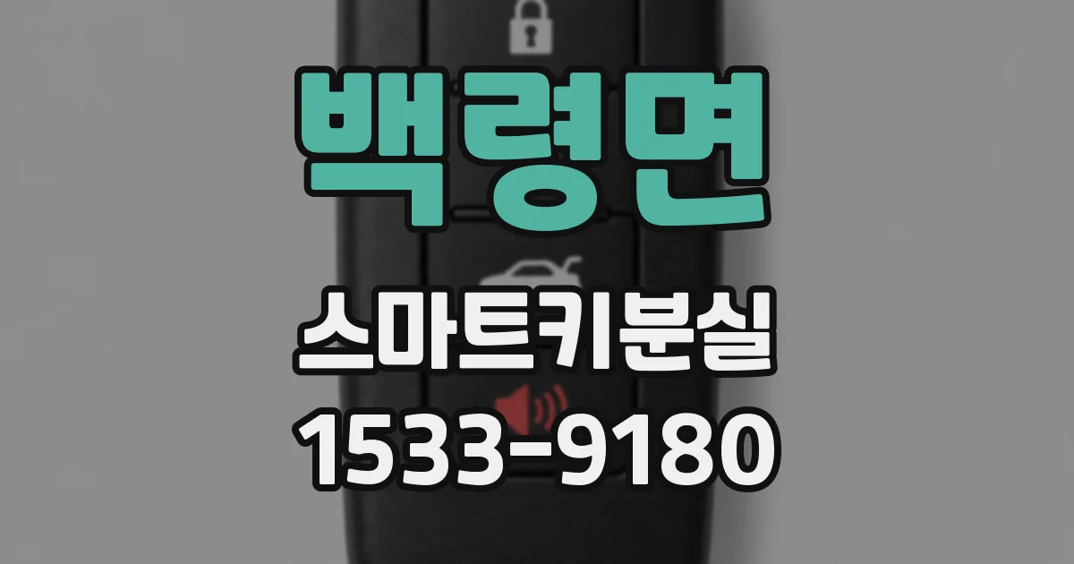 백령면 스마트키분실