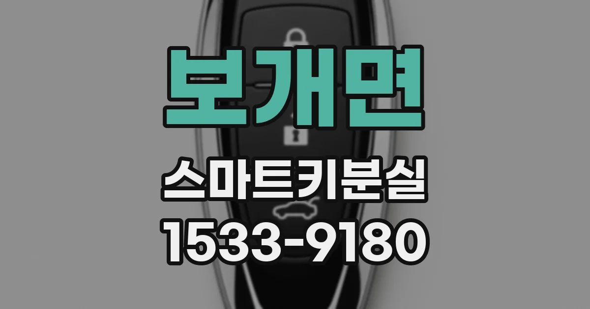 보개면 스마트키분실