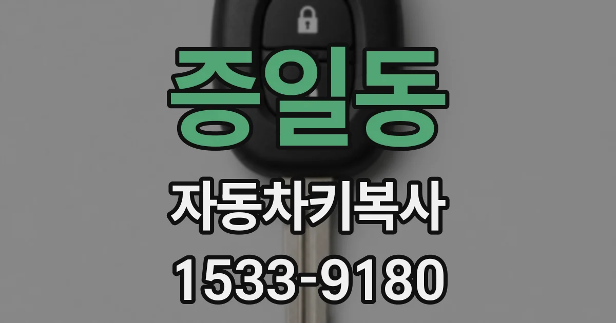 증일동 자동차키복사
