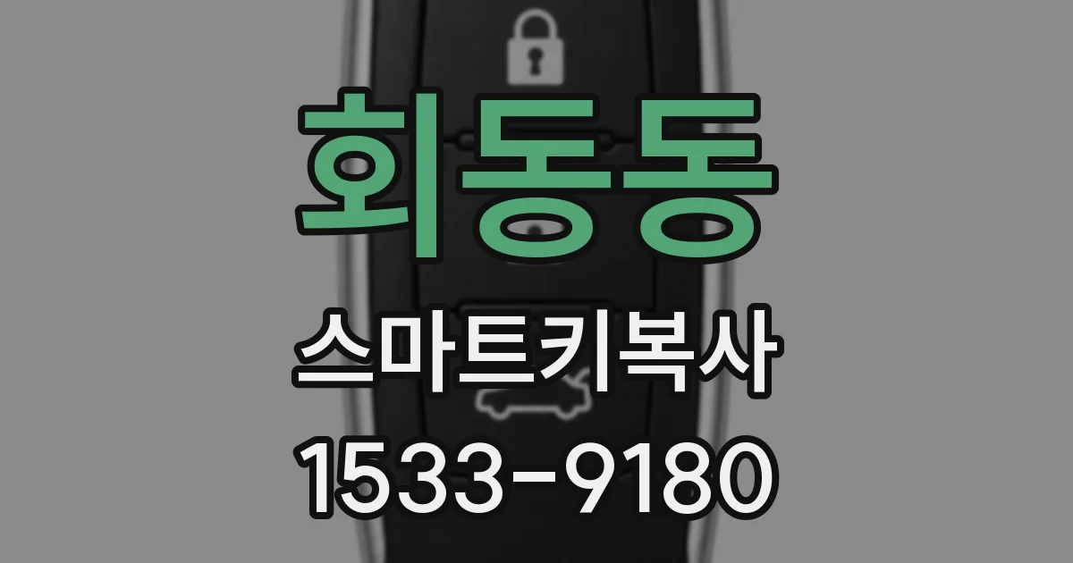 회동동 스마트키복사