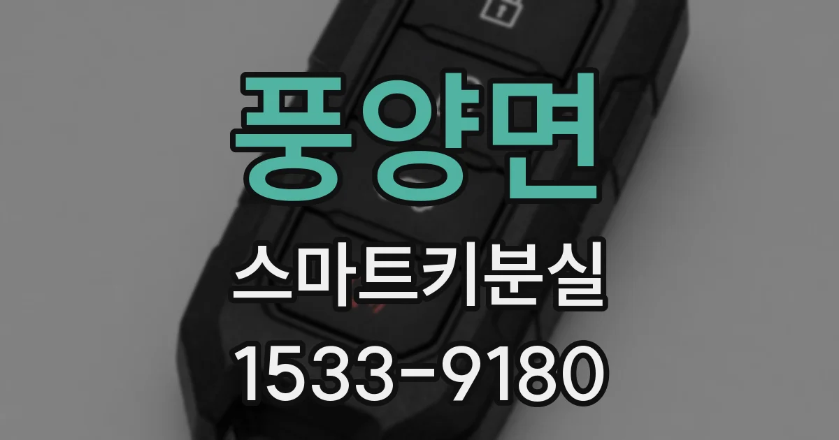 풍양면 스마트키분실