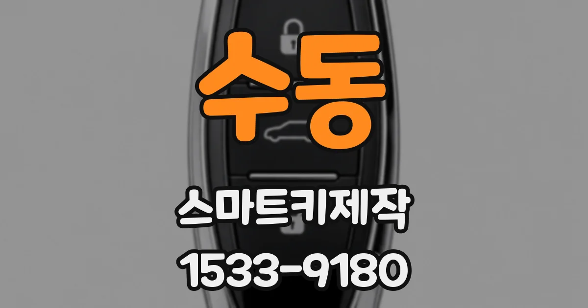 수동 스마트키제작