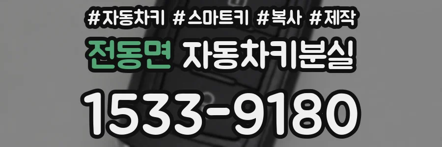 전동면 자동차키분실