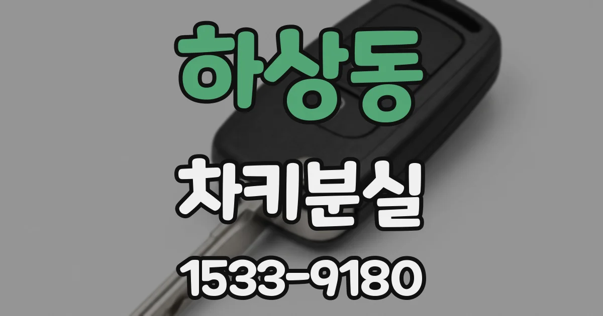 하상동 차키분실