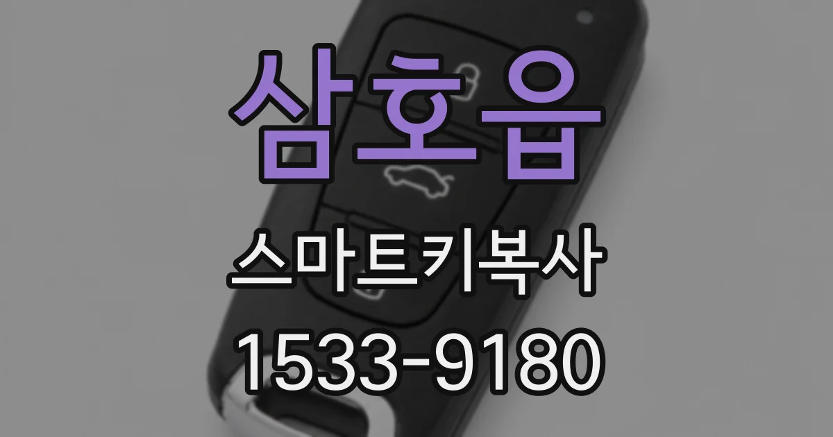 삼호읍 스마트키복사