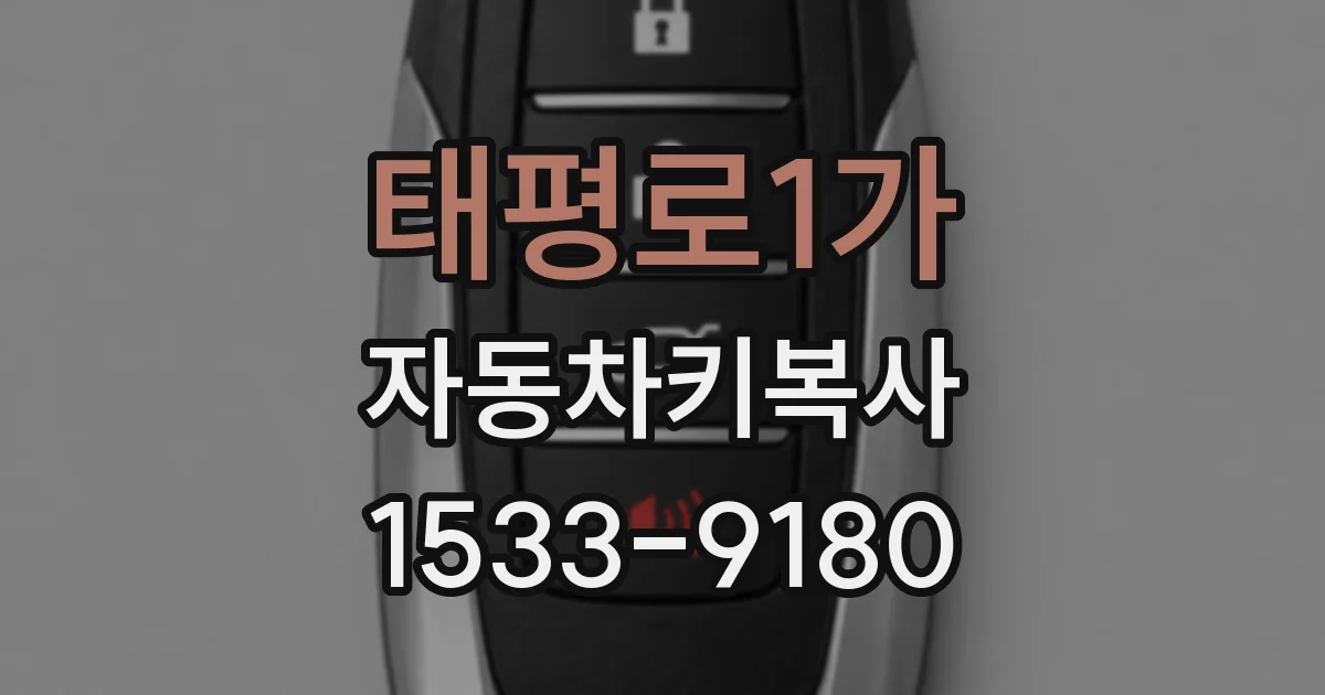 태평로1가 자동차키복사