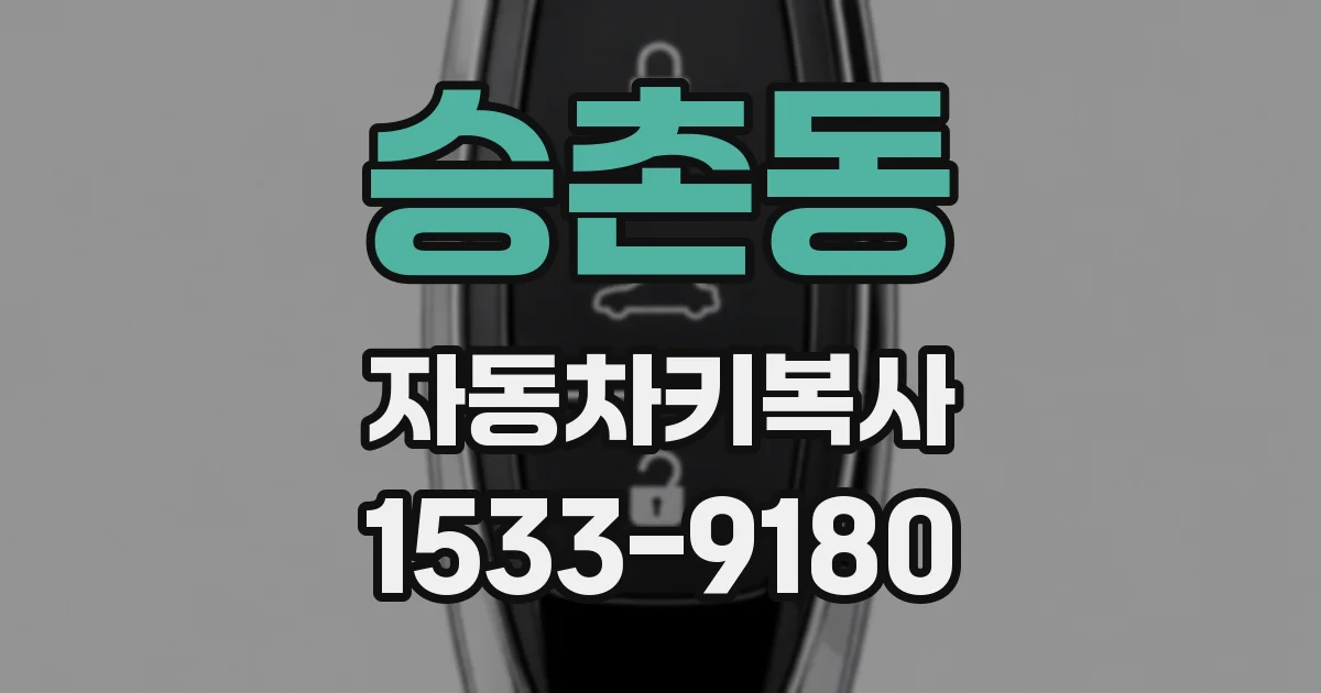 승촌동 자동차키복사
