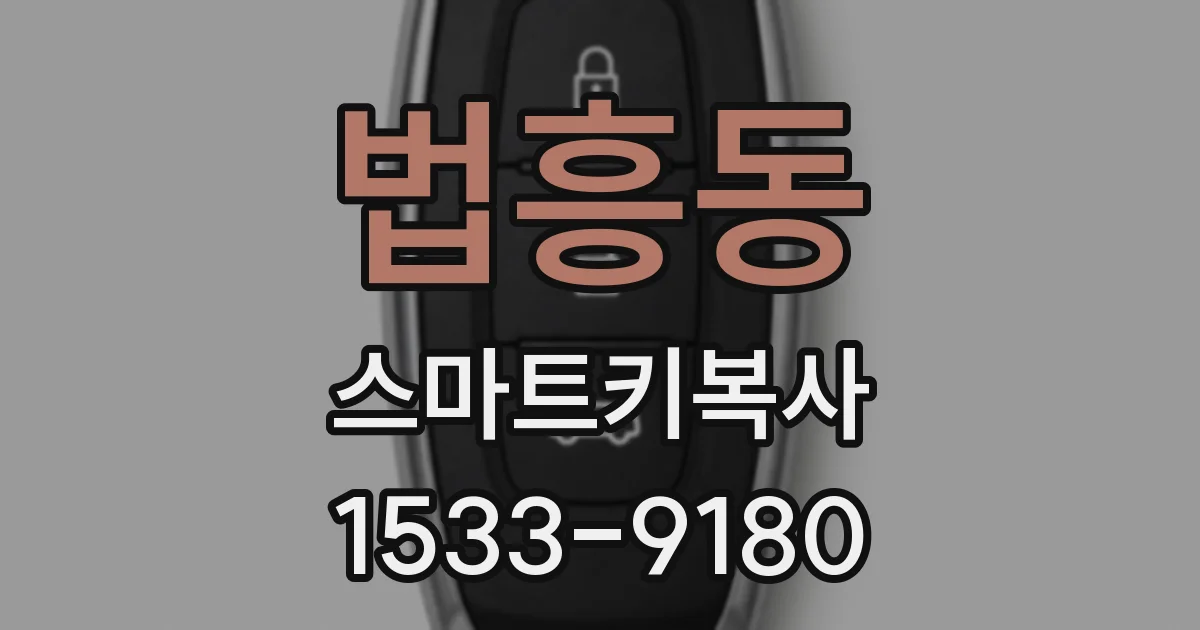 법흥동 스마트키복사