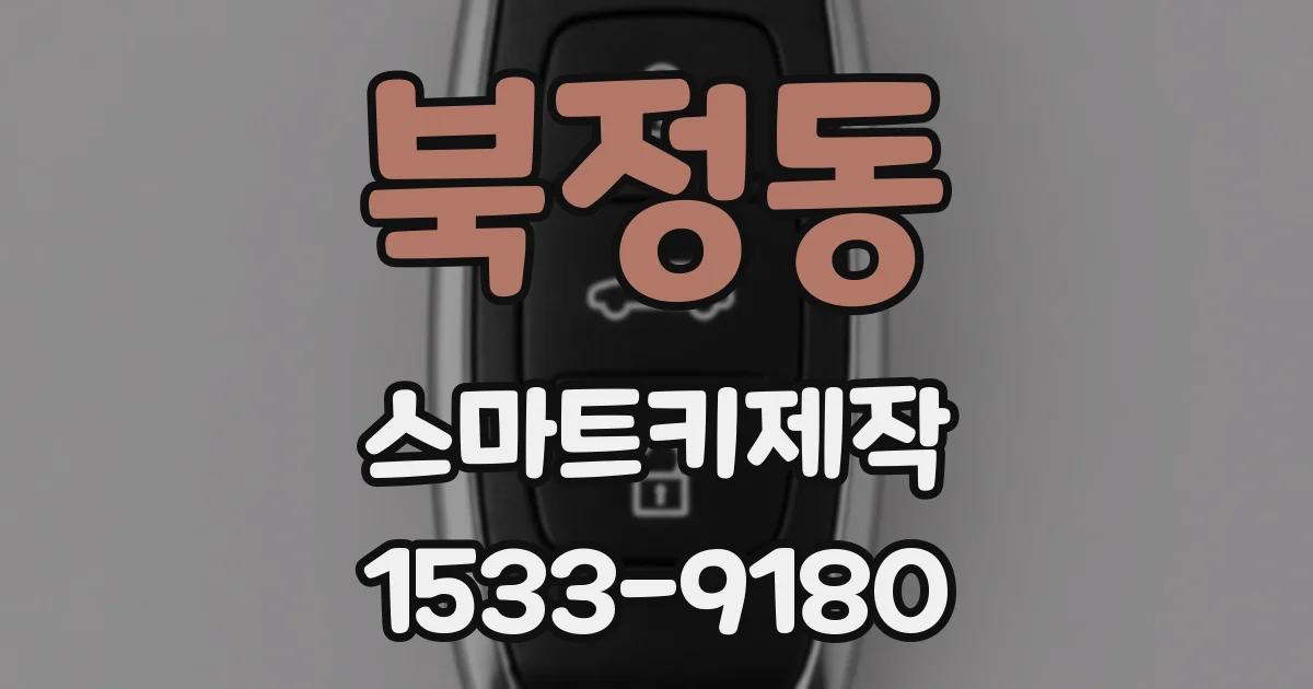 북정동 스마트키제작