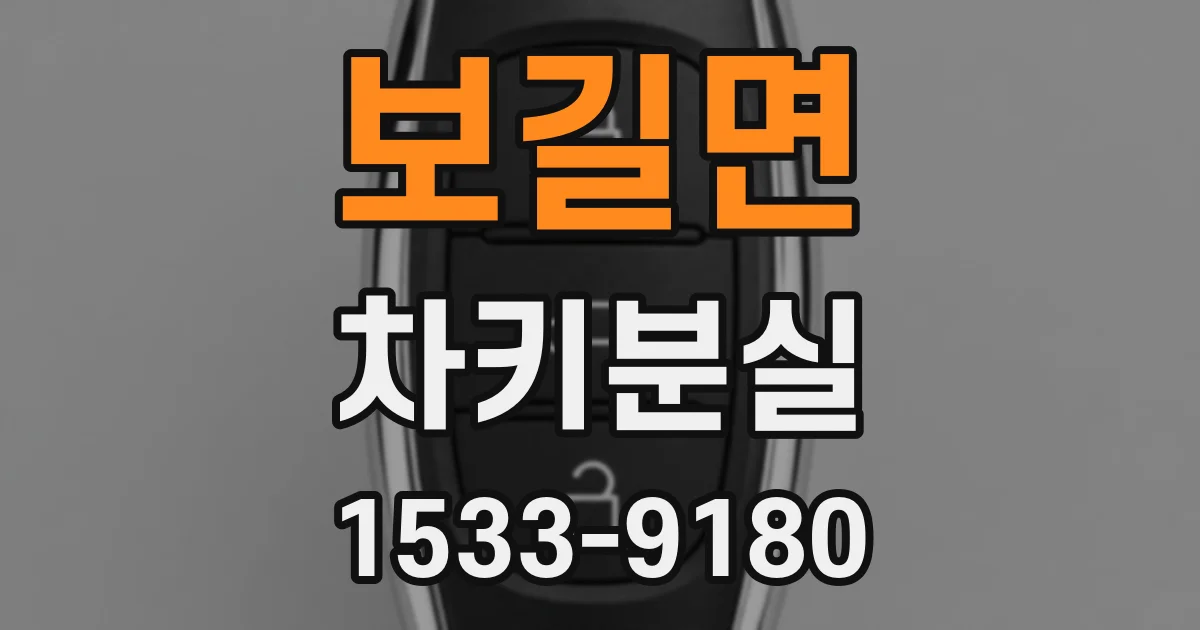 보길면 차키분실