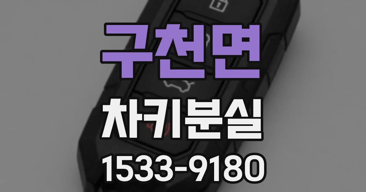 구천면 차키분실