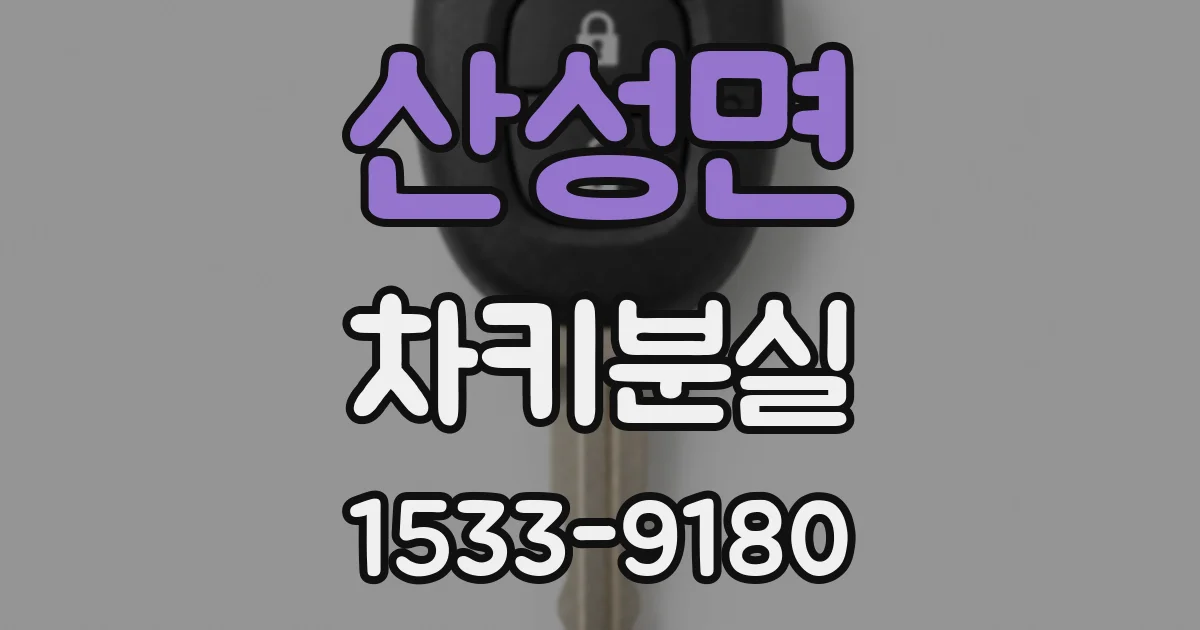 산성면 차키분실