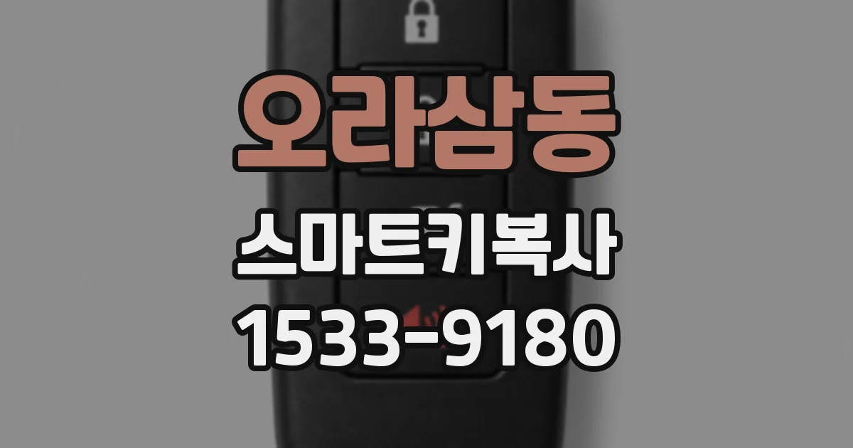 오라삼동 스마트키복사