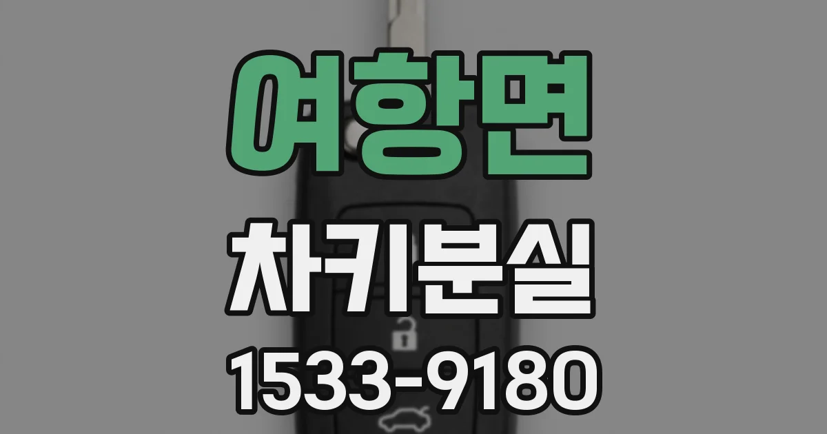 여항면 차키분실
