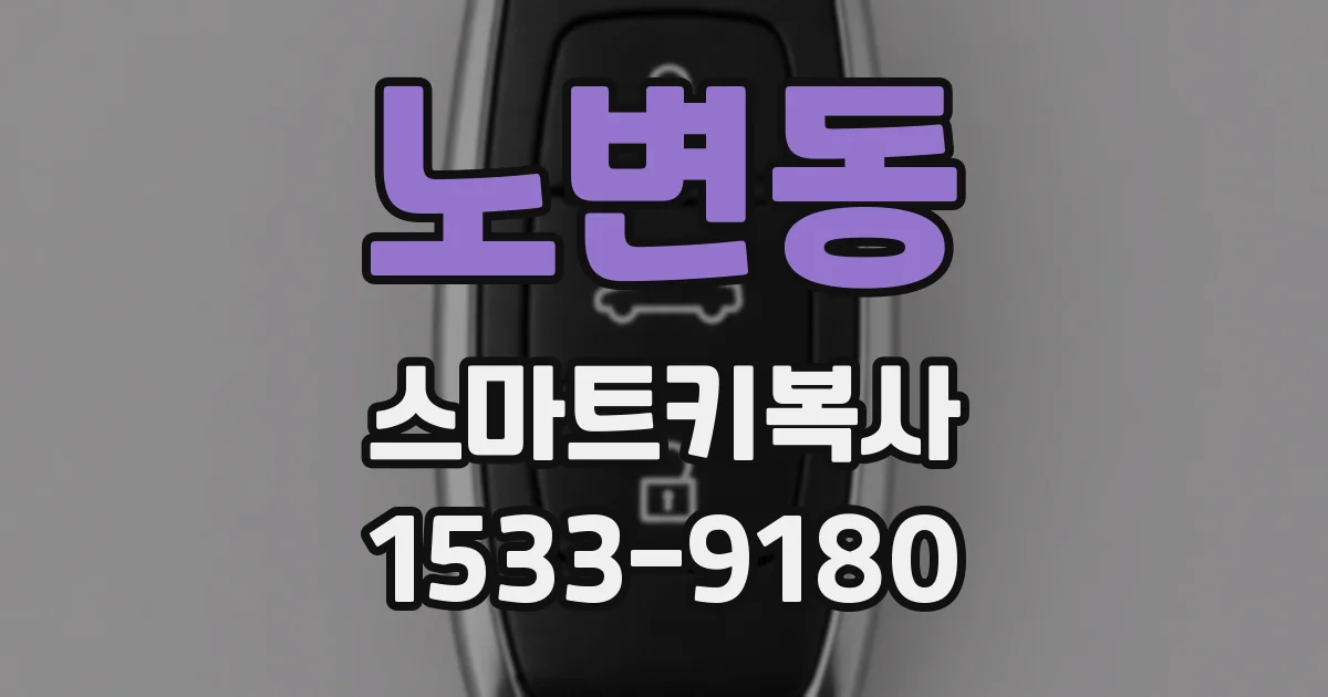 노변동 스마트키복사