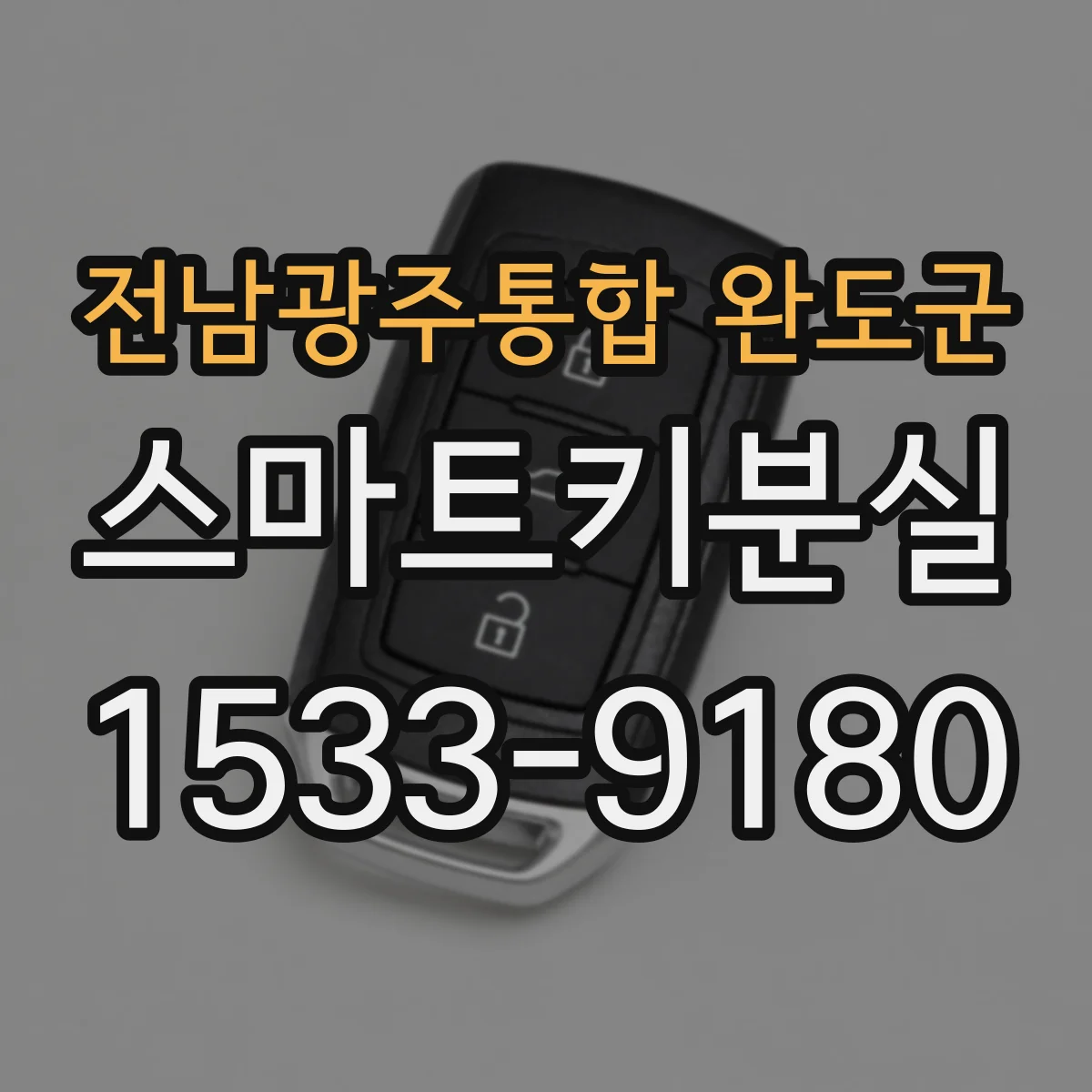 전남광주통합 완도군 스마트키분실