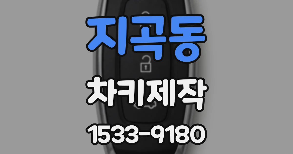 지곡동 차키제작