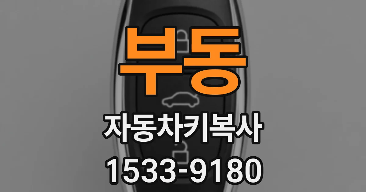 부동 자동차키복사