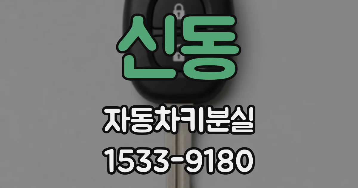 신동 자동차키분실