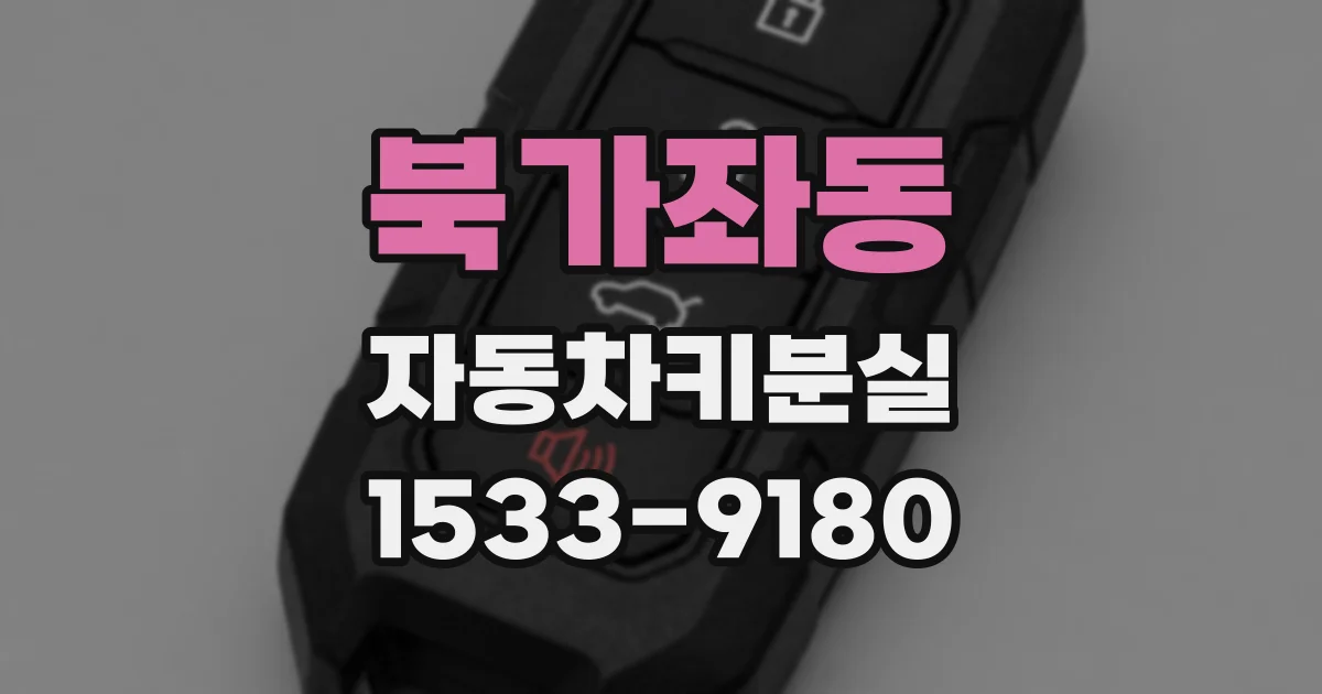 북가좌동 자동차키분실