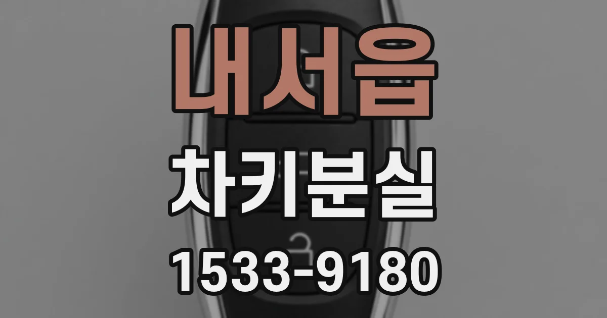 내서읍 차키분실