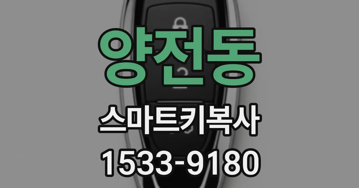 양전동 스마트키복사
