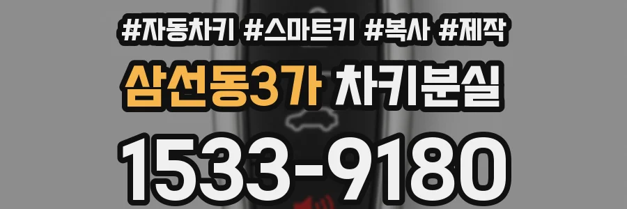 삼선동3가 차키분실