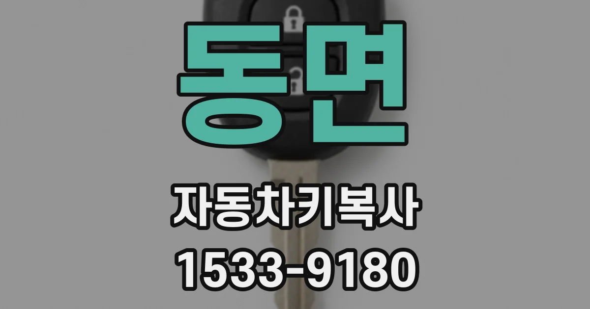 동면 자동차키복사