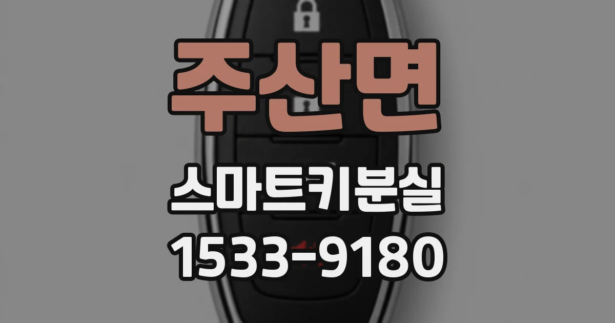 주산면 스마트키분실