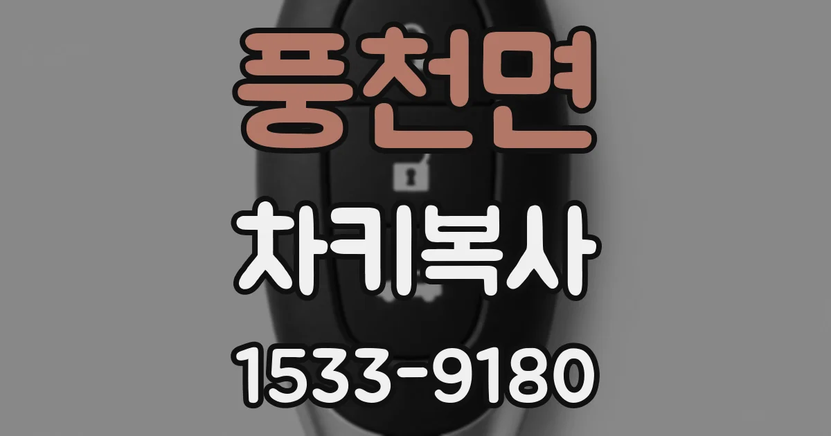 풍천면 차키복사