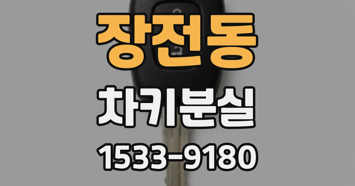 장전동 차키분실
