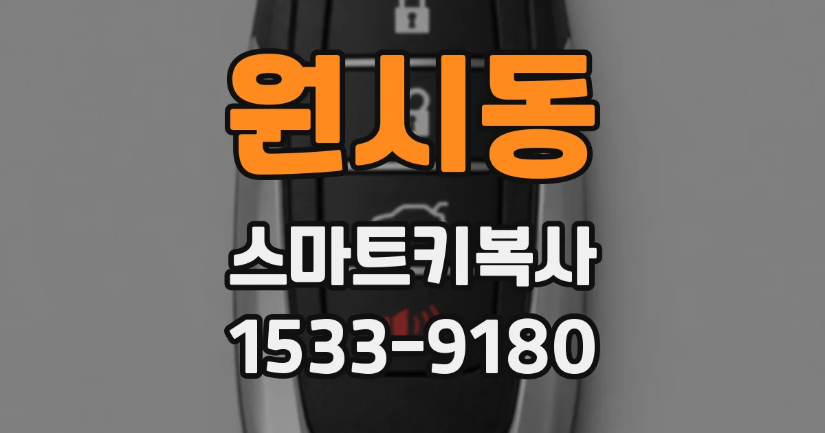 원시동 스마트키복사