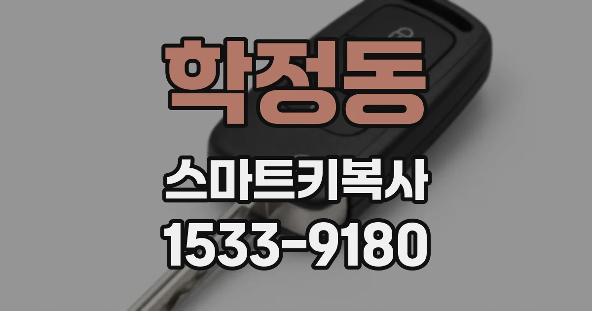 학정동 스마트키복사