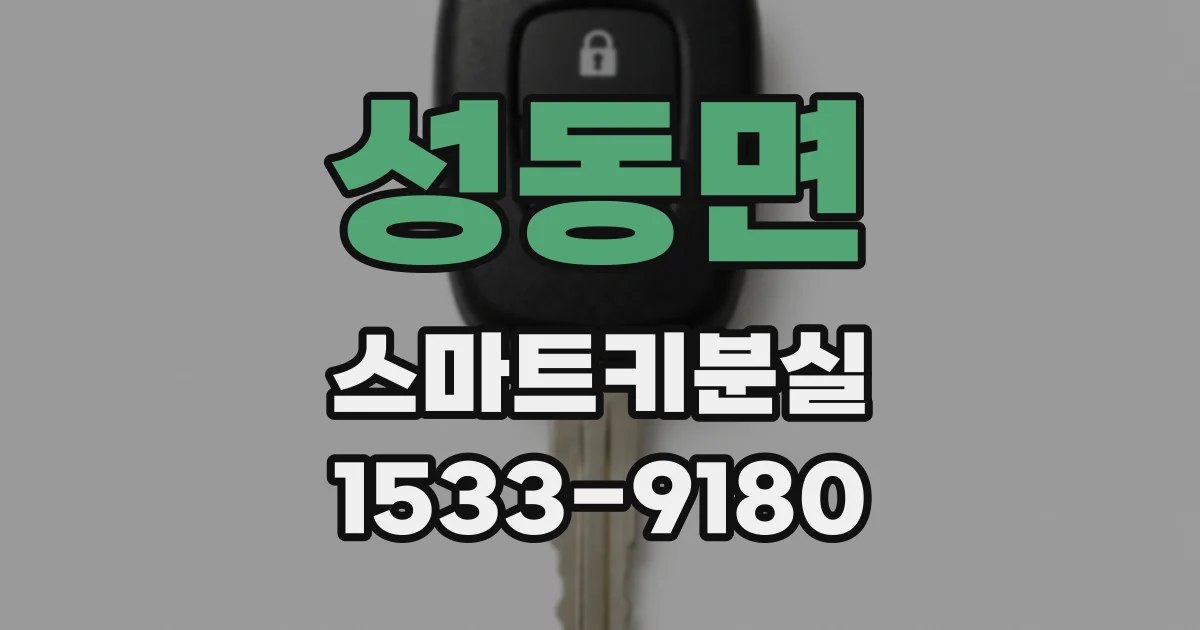 성동면 스마트키분실