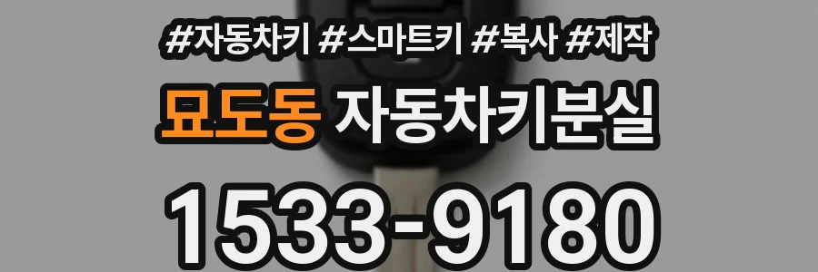 묘도동 자동차키분실