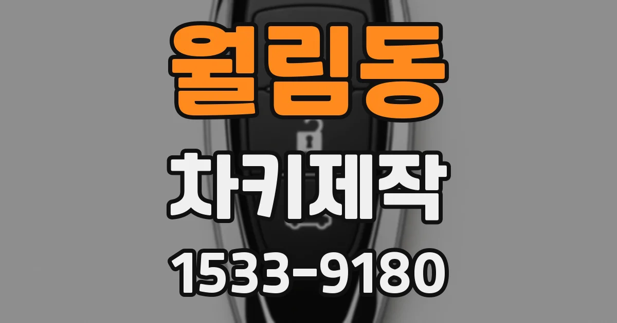 월림동 차키제작