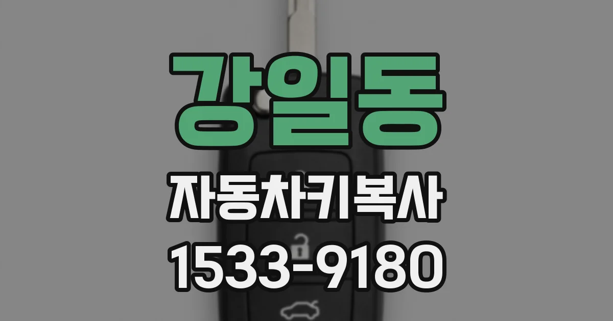 강일동 자동차키복사