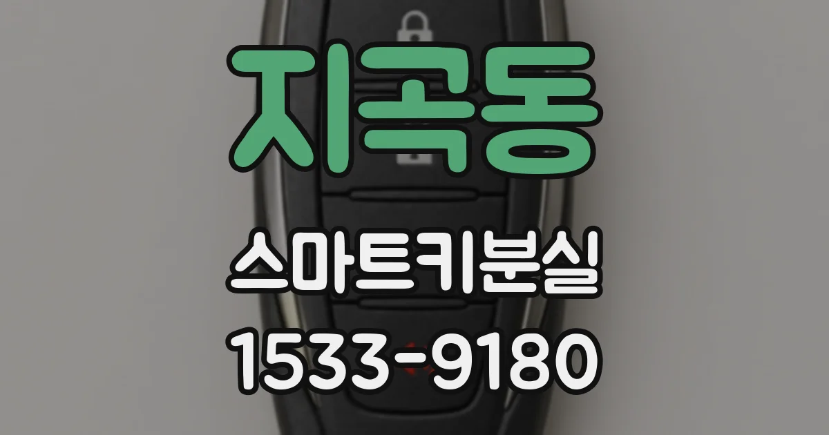 지곡동 스마트키분실