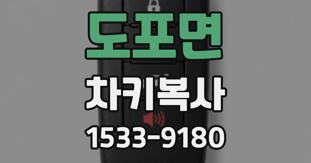 도포면 차키복사