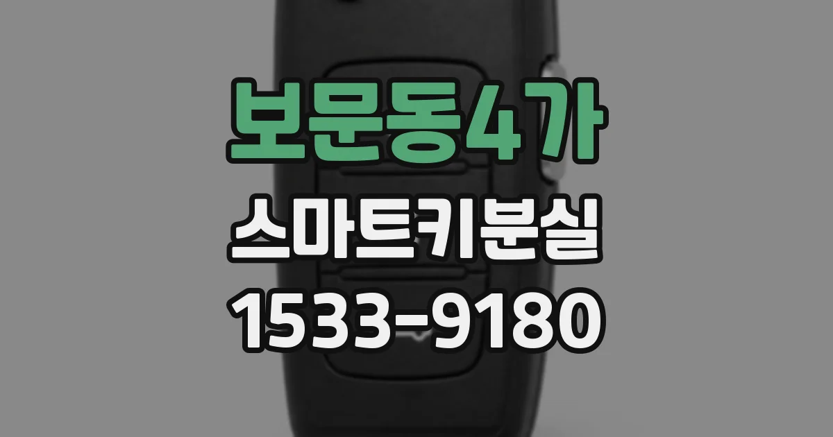 보문동4가 스마트키분실