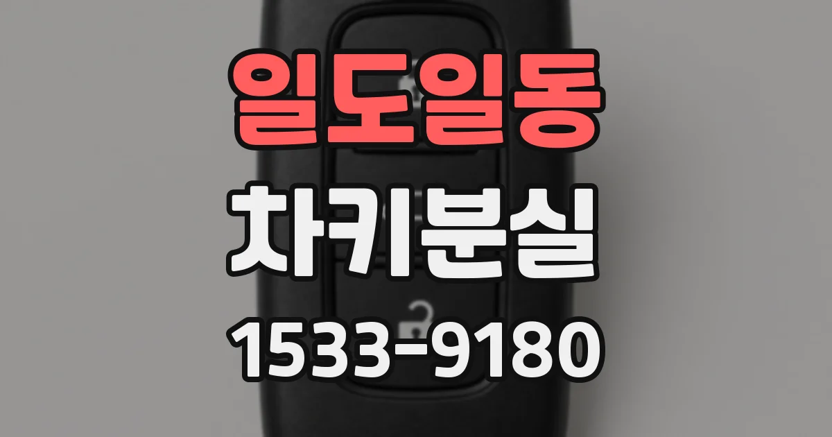 일도일동 차키분실