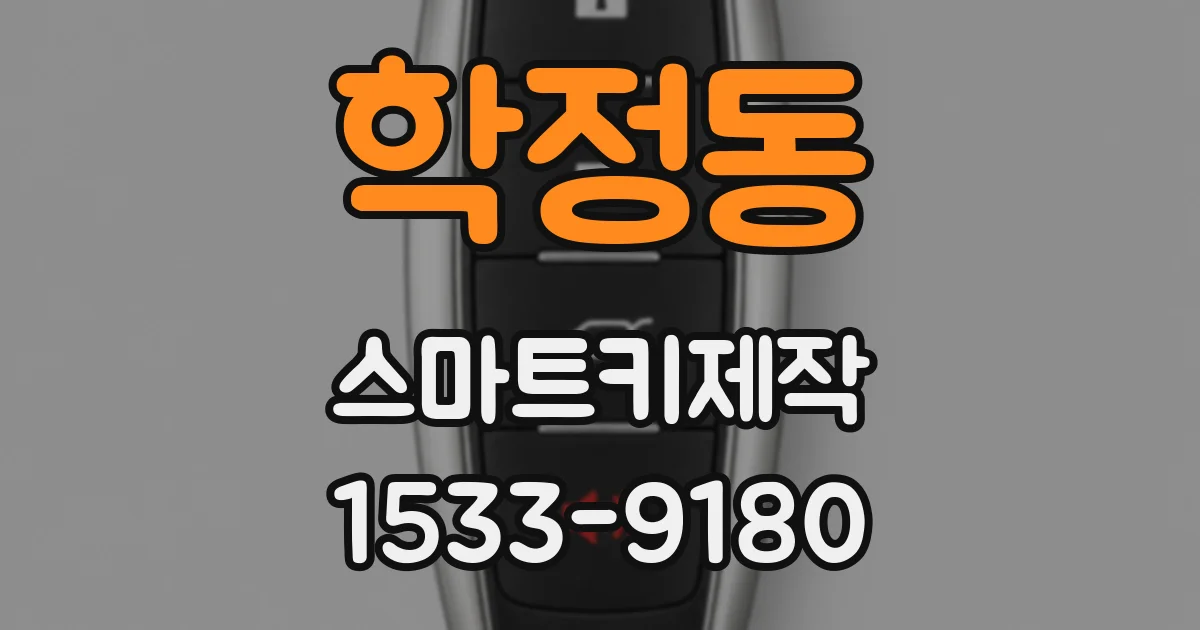 학정동 스마트키제작