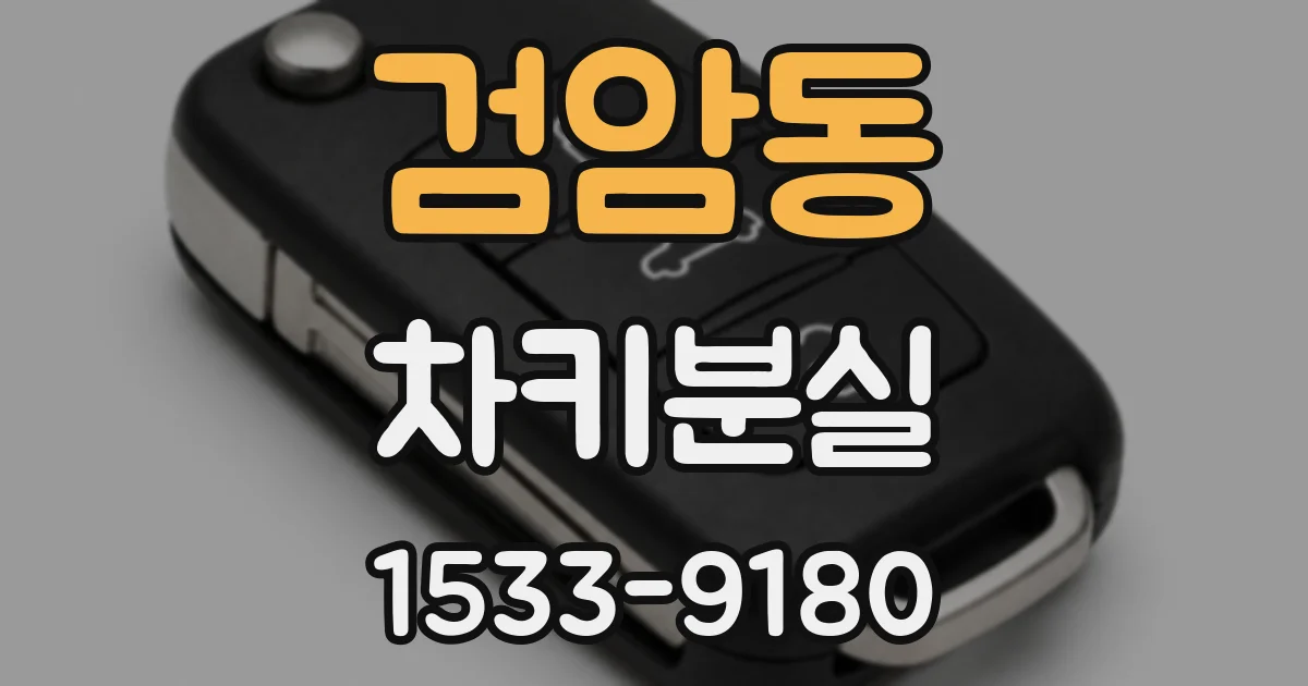 검암동 차키분실