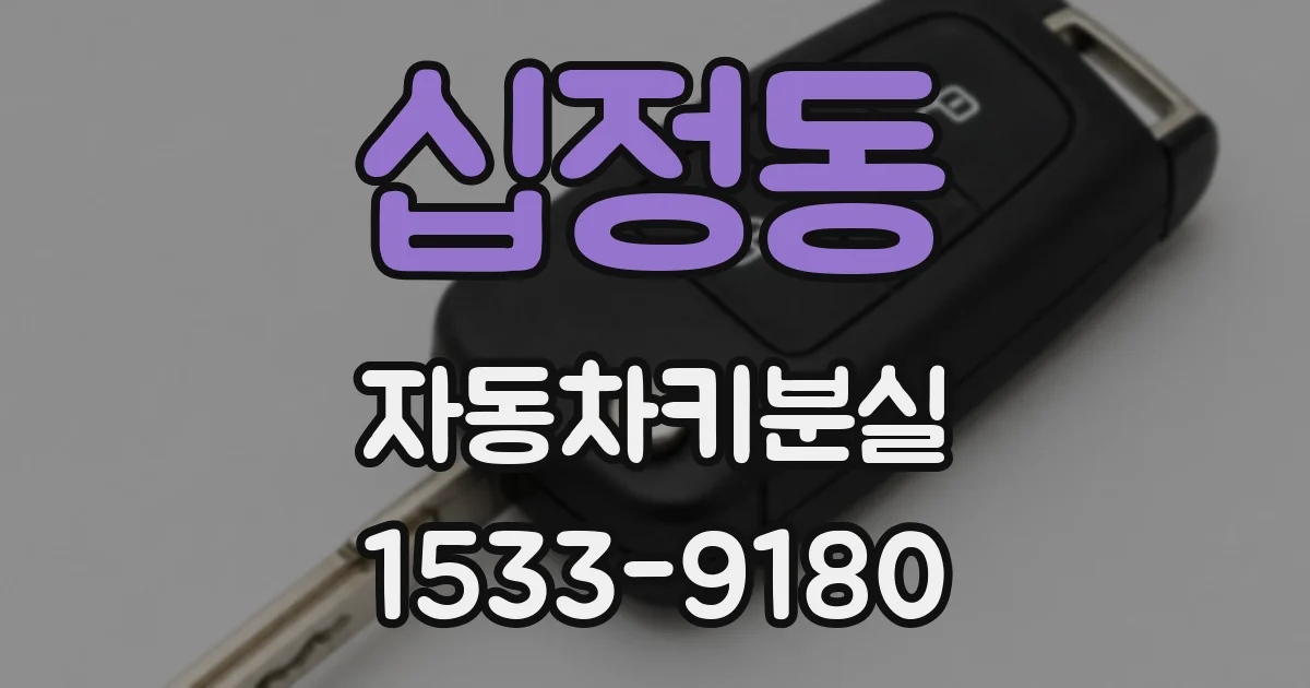 십정동 자동차키분실